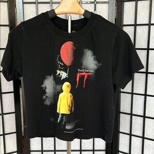 Black Stephen King IT tee